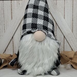 Buffalo Plaid Gnome Black & White Gnome Home Decor